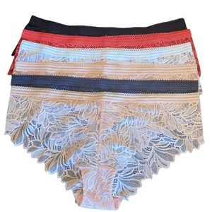 EUC 6 pr. of Marilyn Monroe Lace Seamless Panties - size ladies 3X